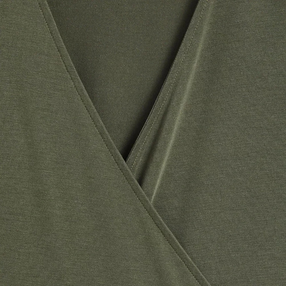 NWT L&G SigSoft Jersey Crossover Midi Dress - Picture 2 of 3